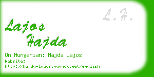 lajos hajda business card